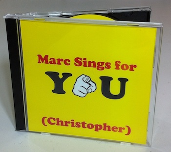 CD Cover - Marc Sings For You (Christopher)
