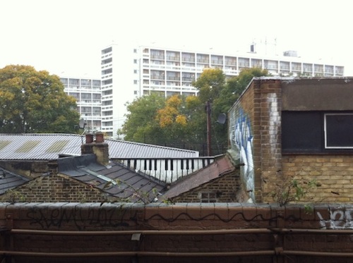 A secret piano among the rooftops